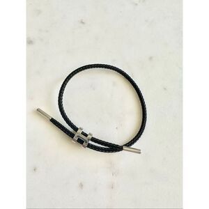 Black H logo rope bracelet